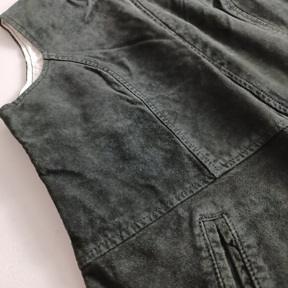 Skotts Washable Suede Zip-up Vest - Picture 5 of 16